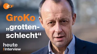 "Grottenschlecht": Friedrich Merz wettert gegen GroKo und attackiert Kanzlerin Merkel