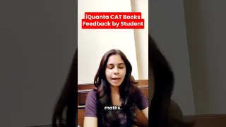 iQuanta CAT Books feedback from current CAT 2024 Batch student ❤️