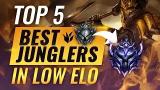 Top 5 BEST Junglers For Climbing Out Of Low Elo - League of Legends Season 9