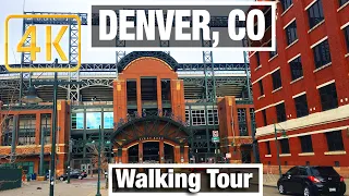 4K City Walks: Denver, Colorado LoDo City Tour - Virtual Walk beginner Treadmill City guide Video