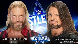 AJ Styles vs Edge | Wrestlemania 38 | Highlights | wr3D