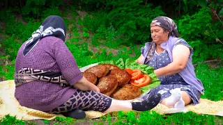 Cooking The Best Beef Cutlets On Saj, Traditional Azerbaijani Cuisine, Country Life