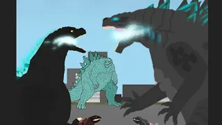 Heisei Godzilla vs Titanus Godzilla | dc2 | animation