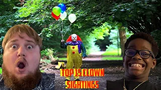 Top 15 Scariest Clown Sightings (Reaction)