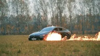 Russian Youtuber Burns His Expensive Mercedes-AMG GT 63S