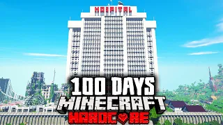 I Survived 100 Days in a Hospital in a Zombie Apocalypse in Hardcore Minecraft