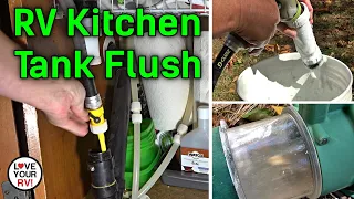 Flushing Out the Kitchen/Galley Tank and Other Drains - RV Plumbing Maintenance