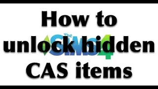 Unlocking hidden clothes in cas | Sims 4