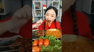 mukbangeatss - Asmr Eatwithboki Mukbang Soy Sauce Braised Pork Belly Samgyeopsal and Kimchi