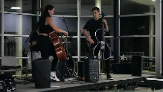 Bach in Black (AC/DC cello and drum arrangement) Chloe Scarola, Sam Tripp, and Garrett Strauss