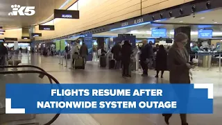 Flights resume after nationwide system outage