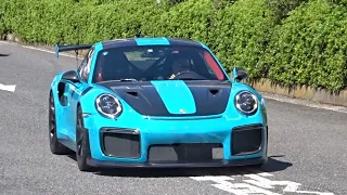 【大黒PA】スーパーカー加速サウンド‼️GT2RS, アヴェンタドール, ウラカン, 488ピスタ, F12, 458, など！