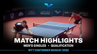 Niu Guankai vs Amir Hossein Hodaei | MS | WTT Contender Muscat 2022 (Qual)