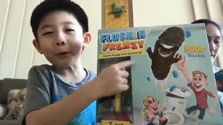 AIDENCPM UNBOXING THE "FLUSH'N FRENZY rubber poops that pops out from toilet toy