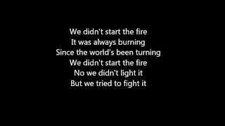 We Didn't Start The Fire -  Billy Joel Lyrics Video