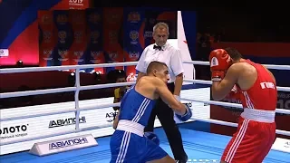 Round of 32 (75kg) GULER Serhat (TUR) vs CSEMEZ Andrej (SVK) /AIBA World 2019