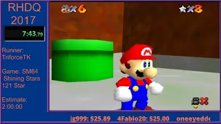 SM64 Shining Stars - 121 Star In 1:48:31 By TriforceTK