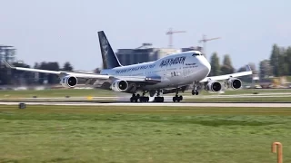 Iron Maiden's Ed Force One 747-400 Landing at YVR