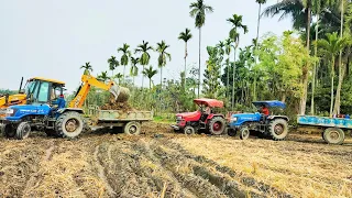 mahindra bhoomiputra mahindra yuvo sonalika RX47 loding trolley JCB 3dx