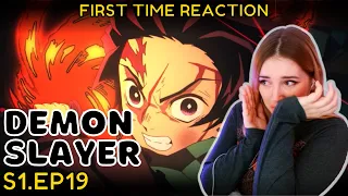 BEST EPISODE | Demon Slayer S1:E19 | First time REACTION