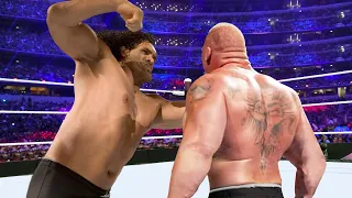 FULL SEGMENT - WWE 2k23 Brock Lesnar vs The Great Khali