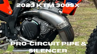 2023 KTM 300SX PRO-CIRCUIT PIPE & SILENCER