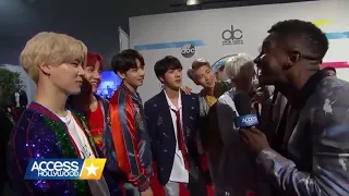 BTS - Interview RIGHT After AMA's Performance 2017 - DNA