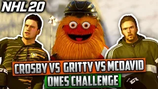 Can Gritty Beat Connor McDavid AND Sidney Crosby in a Game of ONES? (NHL 20 Challenge)