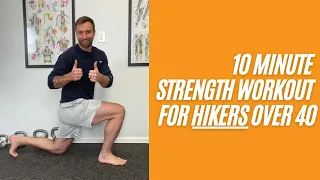 10 Minute Strength Training Workout For Hikers Over 40 | Bodyweight Strength Exercises
