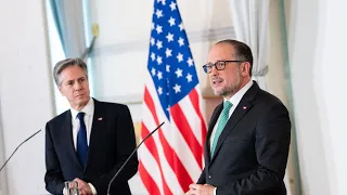 Pressekonferenz mit Außenminister Schallenberg und Secretary of State Blinken, 15.03.2024