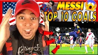 BASKETBALL FAN WATCHES LIONEL MESSI TOP 10 Impossible Solo Goals Ever REACTION Football skills SHARE