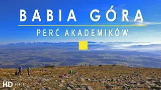 Babia Góra Perć Akademików żółty szlak na Babią Górę - Perć Akademików