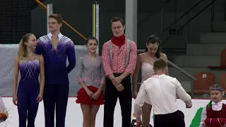 PAIRS AWARDS CEREMONY- RIGA  ISU JGP 2017