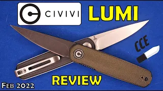 Review of the Civivi LUMI   Model#C20024-#  - Design by Justin Lundquist