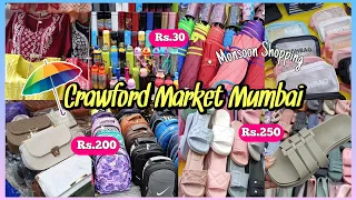 Crawford Market Monsoon Shopping Vlog | Latest 2023 Collection | Part 1 | Vidya Here #mumbai