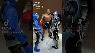 Slap fight Mike Tyson vs Power Rangers Stop Motion