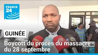 Guinée : les avocats de la défense boycottent le procès du massacre du 28 septembre • FRANCE 24