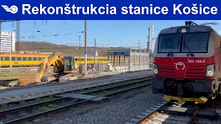 Rekonštrukcia stanice Košice (marec 2023)