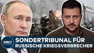 UKRAINE-KRIEG: Selenskyj fordert Bestrafung von russischer Führung wie bei Nürnberger Tribunal