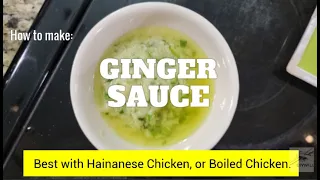 How to make Ginger Sauce for Hainanese Chicken Rice