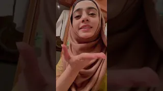 Sehar khan Was Live on Instagram#shorts#fasiq#rangmahal#seharkhan