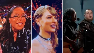 Celebrities REACT to Luke Combs & Tracy Chapman’s GRAMMYs Performance of ‘Fast Car’