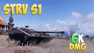 Strv S1 - 7 Frags 6K Damage - 1 versus 4! - World Of Tanks