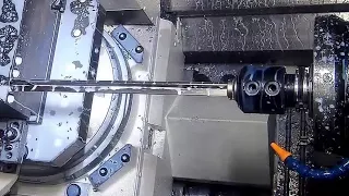 OKUMA MB 4000H - hluboké vrtání oceli nástroji ISCAR