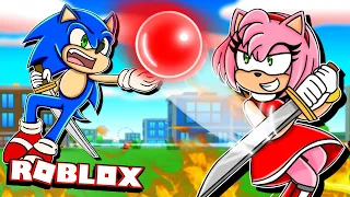 BLADE BALL!! - Sonic & Amy Play ROBLOX