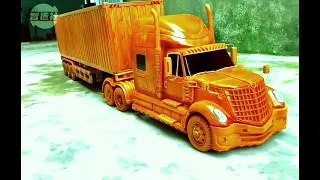 Make wood truck at home | Truck Vehicles for Kids | Matelic