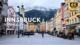 Innsbruck City: 4K Walking Tour |  Tirol, Austria