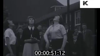 1950s UK School Netball Match, Sports