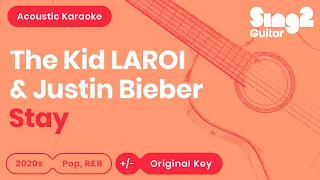 The Kid LAROI, Justin Bieber - Stay (Karaoke Acoustic Guitar)