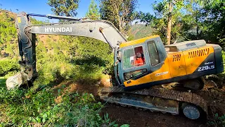 World's Most DANGEROUS Mountain Road Built By One Excavator | Excavator Working Video | Trackhoe